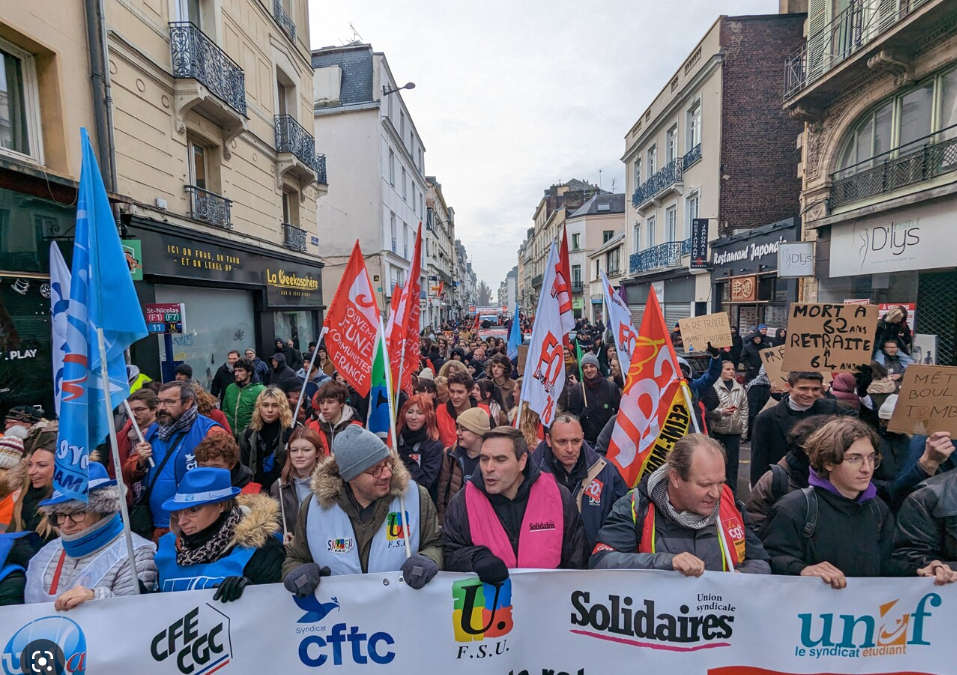 La France, manifestation contre la réforme des retraites 2023